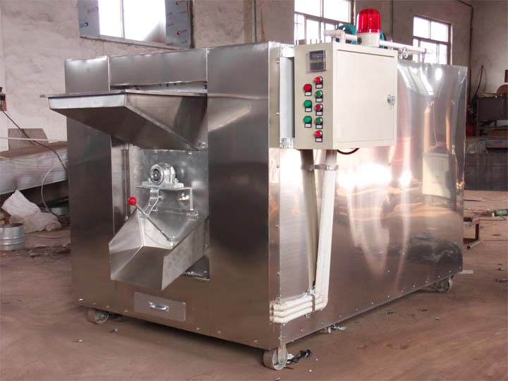 Cashew nut roasting machine on sale, swing oven for coated cashew nuts